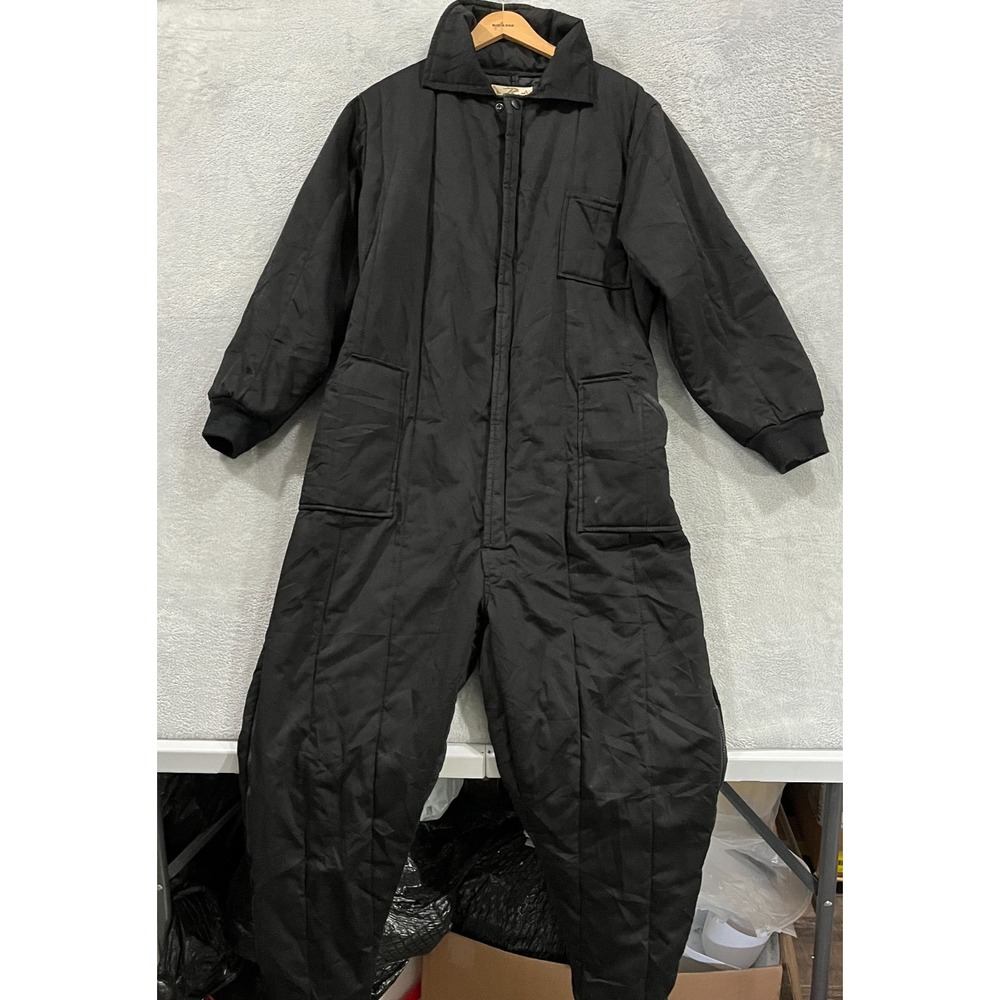 Rothco Insulated Coveralls Black Uniform Hunting Size Large